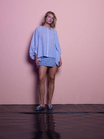 Blusa in cotone 100% a righe