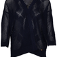 Cardigan in rete traforata in cotone