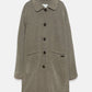 Cappotto lungo fantasia con maniche raglan