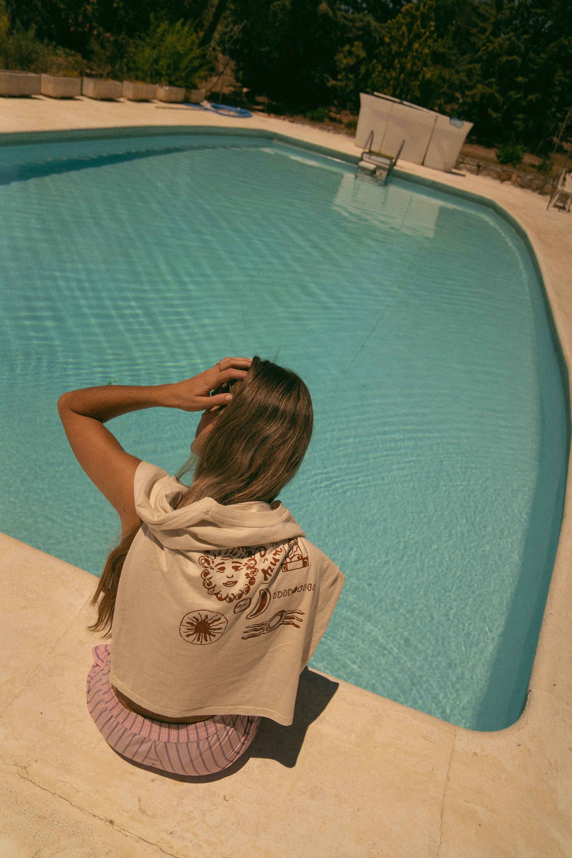 T-shirt a maniche lunghe Côte d’Azur in cotone biologico