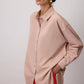 Camicia oversize morbida beige