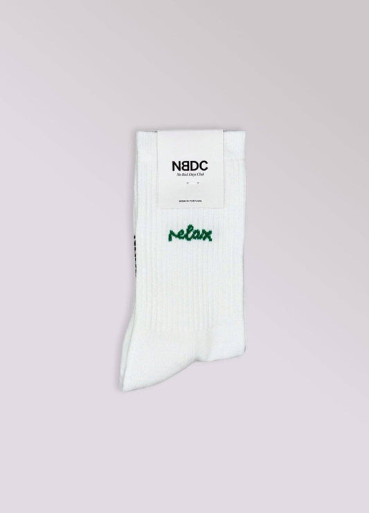 Calzini statement "Relax" in cotone biologico