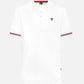 Polo uomo bianca antimacchia in cotone stretch