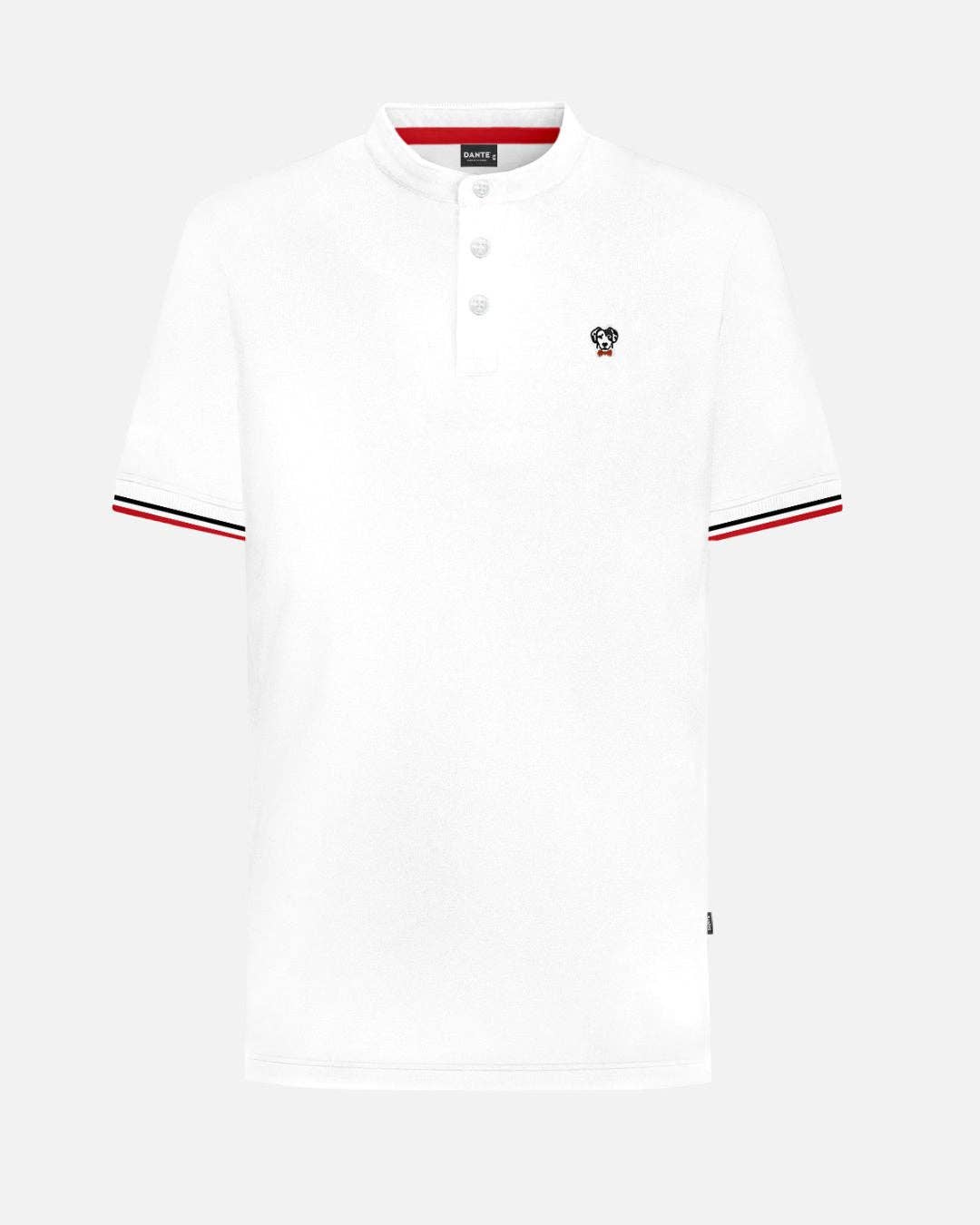 Polo uomo bianca antimacchia in cotone stretch