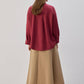 Camicia in gabardine ricamata