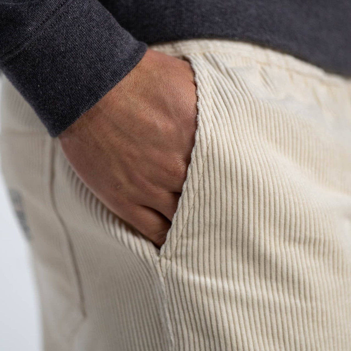 Pantaloncini in velluto avorio Beach Horizon