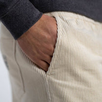 Pantaloncini in velluto avorio Beach Horizon