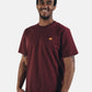 T-shirt Essential in cotone biologico bordeaux