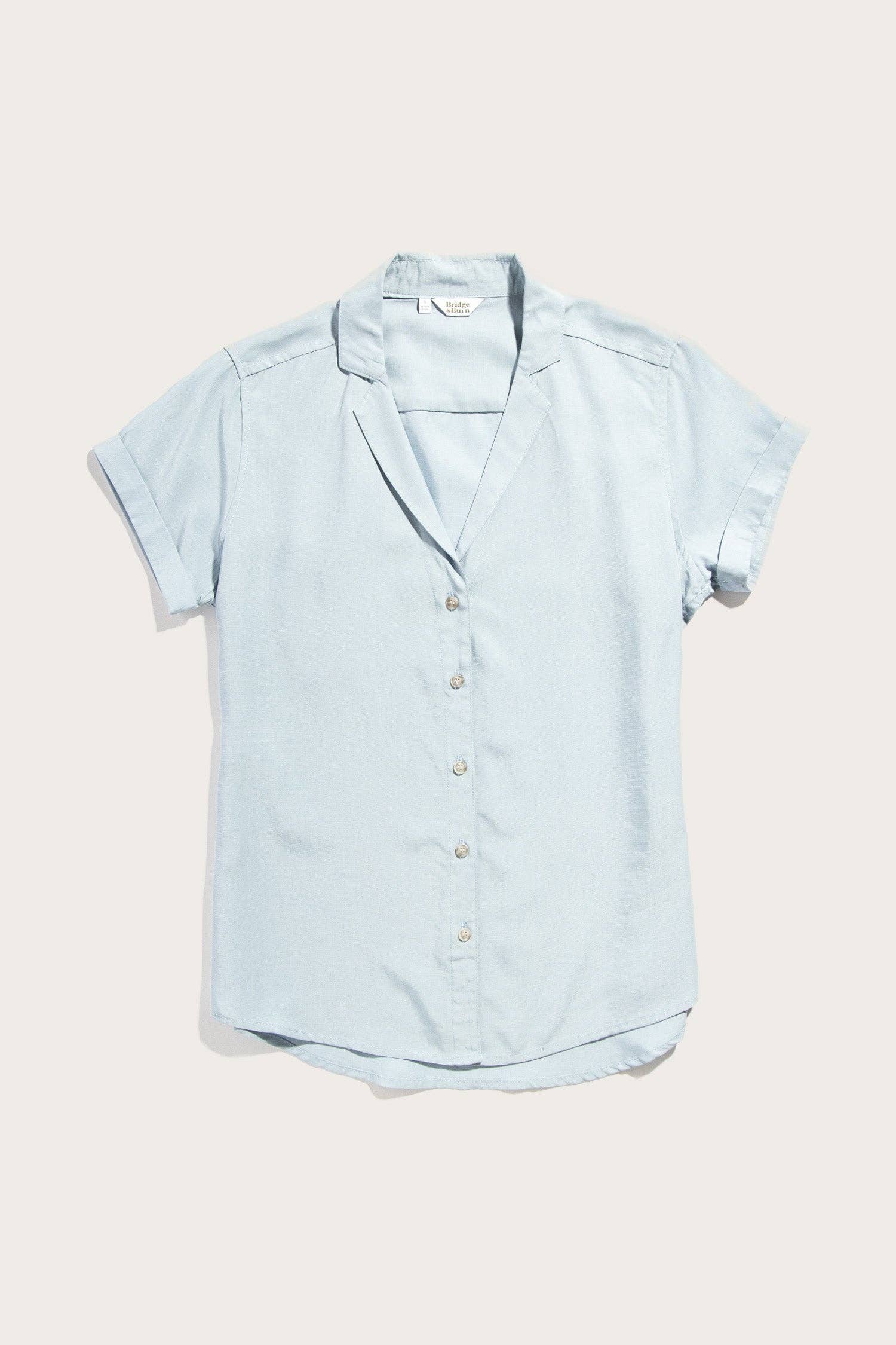 Camicia Innes a maniche corte azzurro cielo
