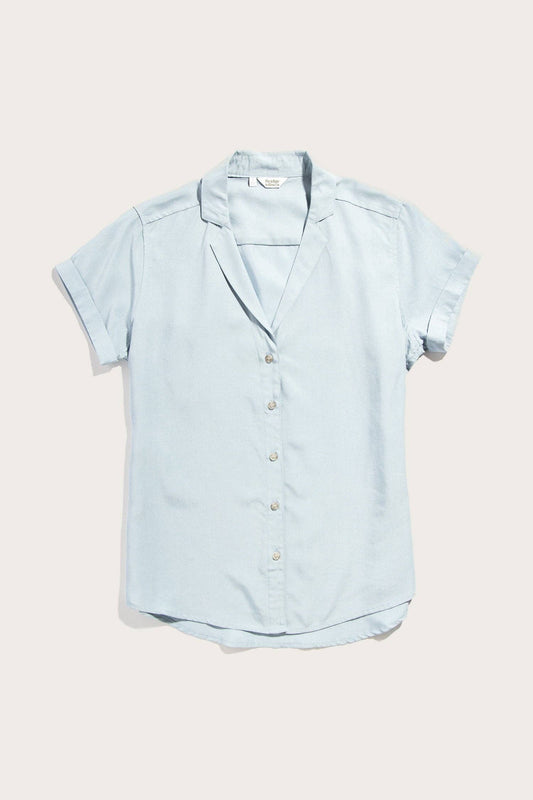 Camicia Innes a maniche corte azzurro cielo