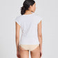 T-shirt Malou in cotone biologico a maniche corte bianca