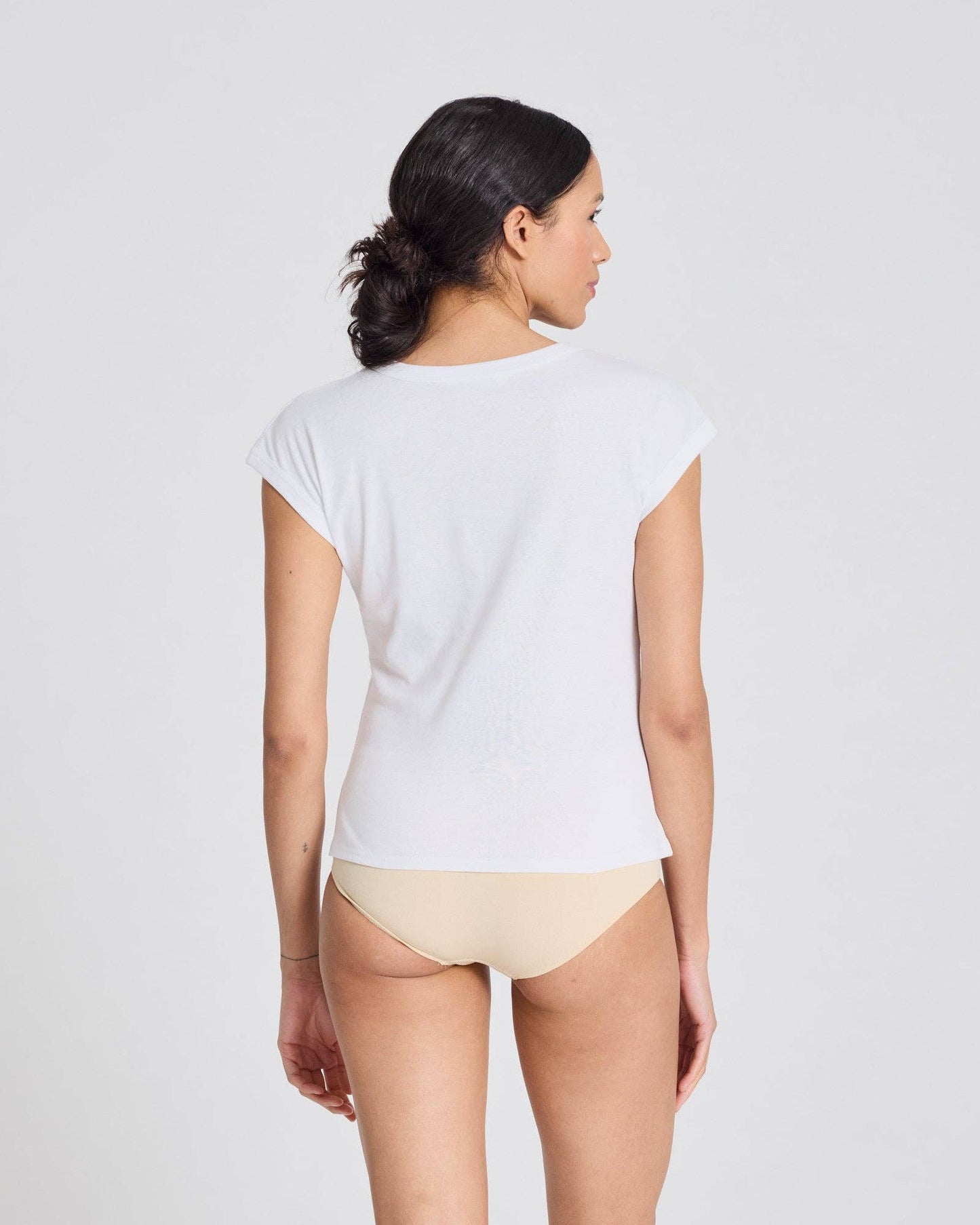 T-shirt Malou in cotone biologico a maniche corte bianca
