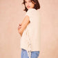 Gilet in maglia Majorelle oversize con lacci laterali