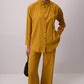 Completo camicia e pantaloni con ricami di pietre