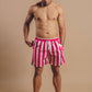 Costume da bagno Beach Club SEAQUAL® a righe fucsia