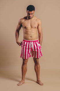 Costume da bagno Beach Club SEAQUAL® a righe fucsia