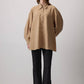 Camicia oversize abbottonata in effetto cupro
