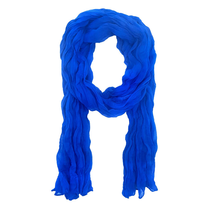 Foulard estivo in cotone blu