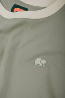 T-shirt Uomo Color Block Velo di Ferro con Ricamo Elefante