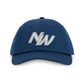 Cappellino snapback blu con toppa