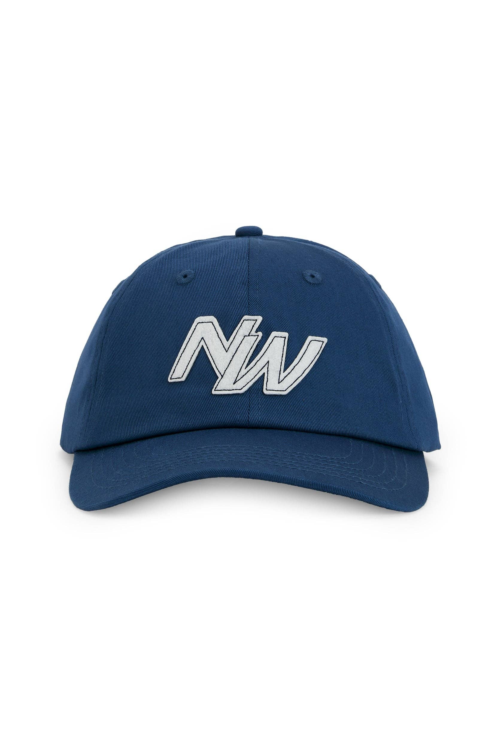 Cappellino snapback blu con toppa