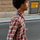 Camicia di flanella a quadri da uomo Chop Plaid color Uva
