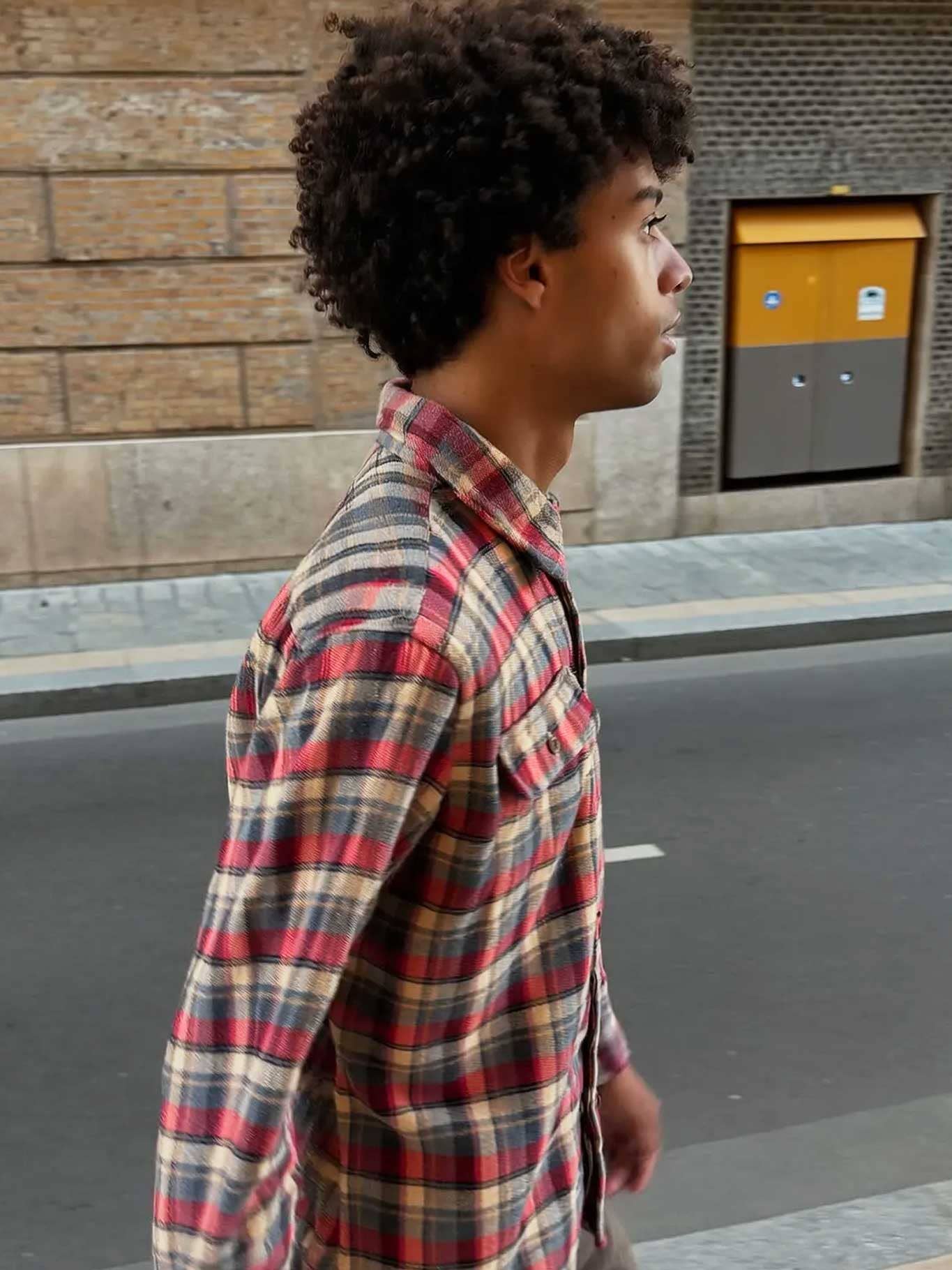 Camicia di flanella a quadri da uomo Chop Plaid color Uva