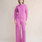 Maglione a trecce in misto cashmere