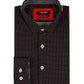 Camicia slim fit elasticizzata con stampa digitale a pois