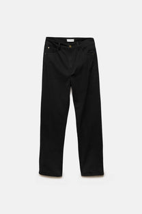 Pantaloni slim in cotone a cinque tasche
