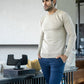Maglione in cotone Pima beige