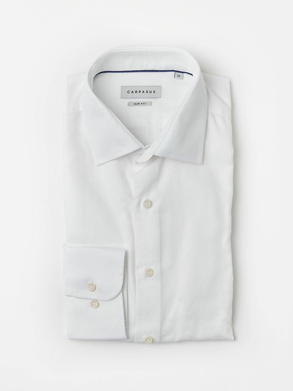 Camicia elegante bianca slim fit Madeira