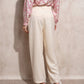 Pantaloni palazzo eleganti a vita alta