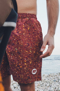 Costume da bagno Dogtown in SEAQUAL® YARN rosso