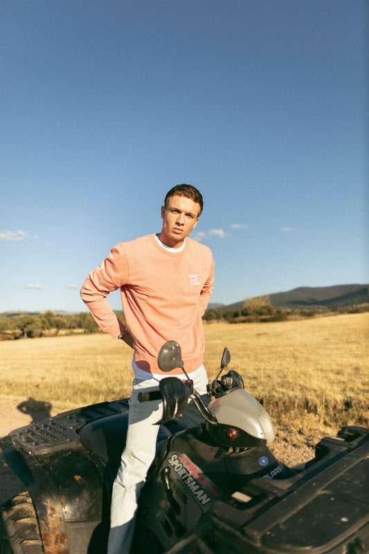 Felpa girocollo Humpier Motors in cotone biologico