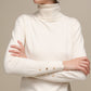 Maglione dolcevita da donna in maglia morbida