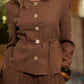 Cappotto con bottoni in madreperla