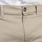 Pantaloncini chino elasticizzati beige da uomo