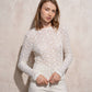 Blusa in pizzo elasticizzato