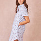 Erica abito camicia ricamato in cotone