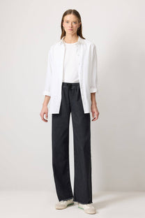 Pantaloni in denim a vita elasticizzata
