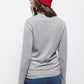 Maglione girocollo in maglia rasata