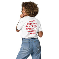 T-shirt unisex in cotone biologico con stampa Spritz e Dolce Vita