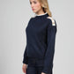 Maglione Louki Blu Marino con Bottoni Gioiello
