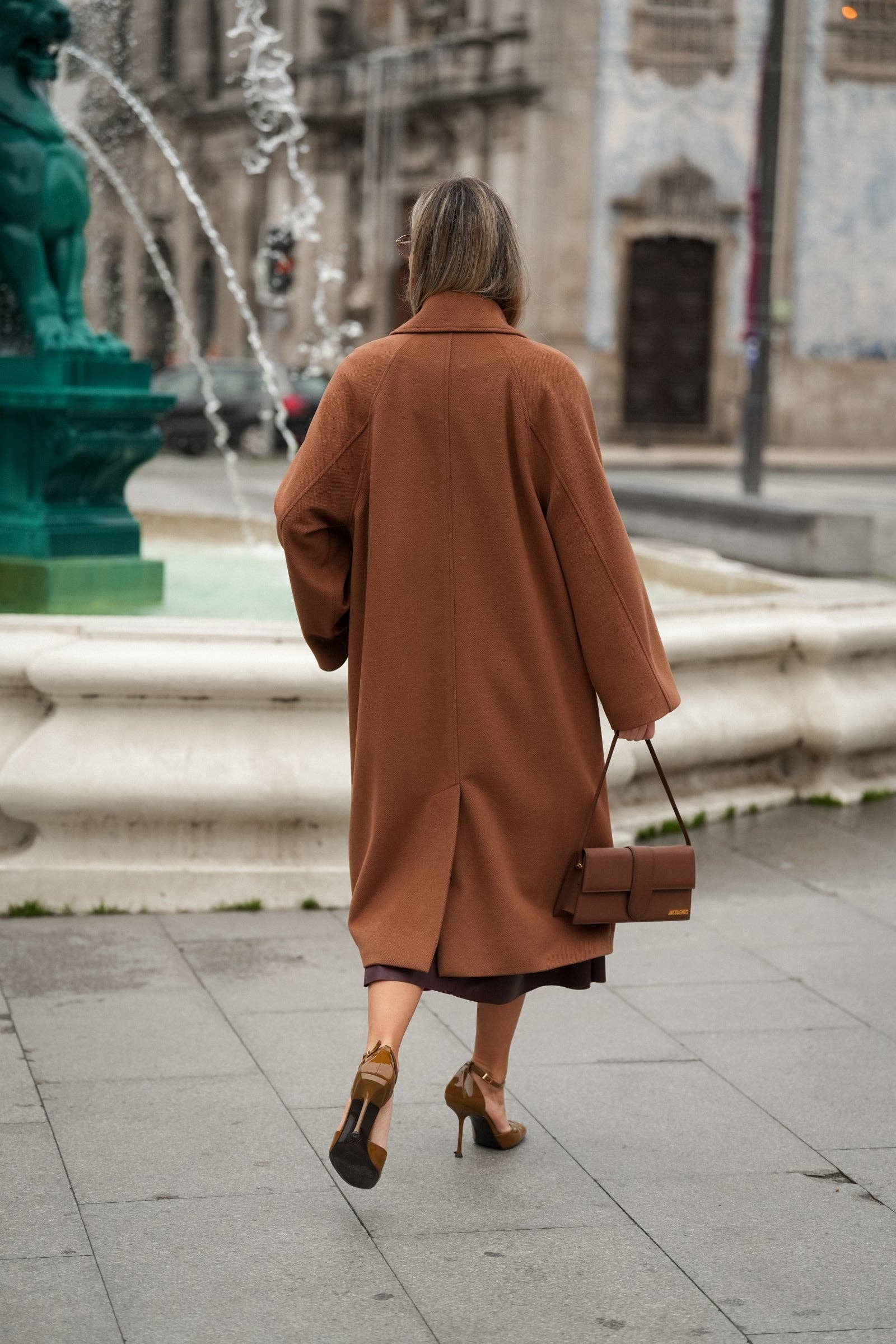 Cappotto lungo dritto elegante