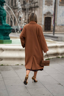 Cappotto lungo dritto elegante