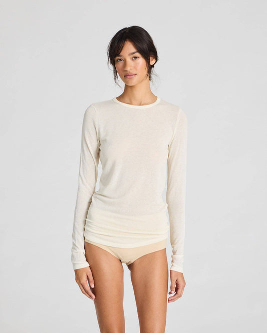 Maglia Thyra in lana bianco sporco