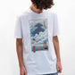 T-shirt unisex in cotone biologico con stampa castello tra le nuvole
