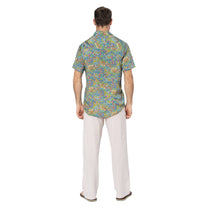 Camicia estiva a maniche corte con stampa paisley