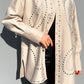 Camicia lunga in cotone con borchie